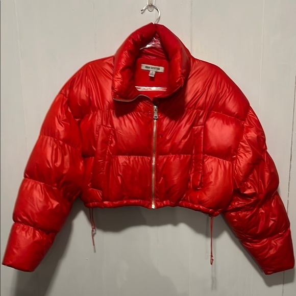 Urban Outfitters Jackets & Blazers - Urban Outfitters Cropped Red Puffer Jacket Size Small